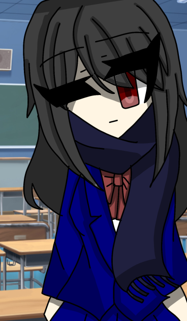 マフラーしてる女子高校生
