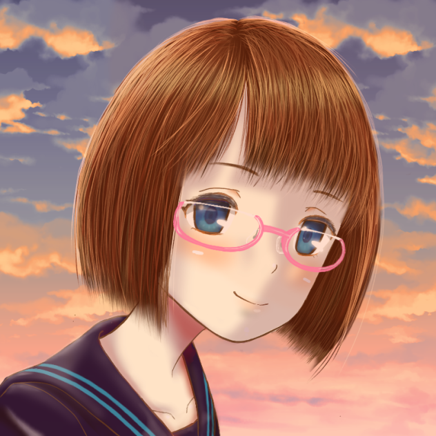 メガネ女子高生
