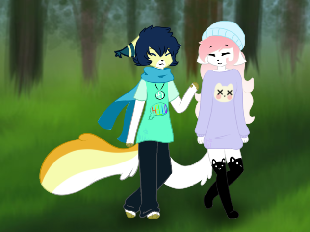 Walk through the forest with me~ - ibisPaint