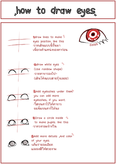 how to draw eyes in my style.