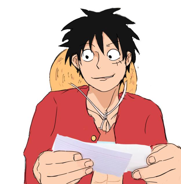 luffy reading donut d ace jokes