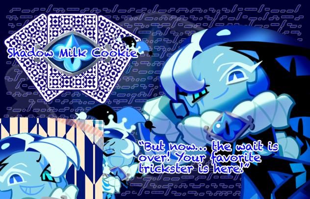 Silly shadow milk cookie wallpaper