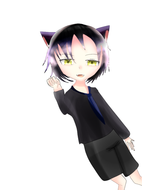 黒猫擬人化