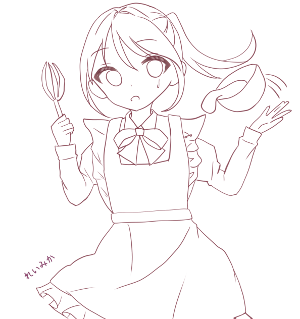 バレンタイン🍫🤎（線画）（
