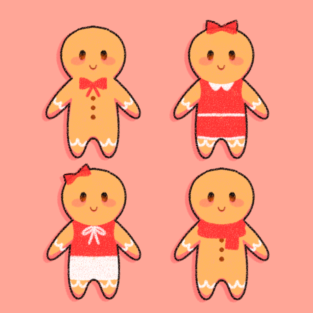 Gingerbread man - ibisPaint