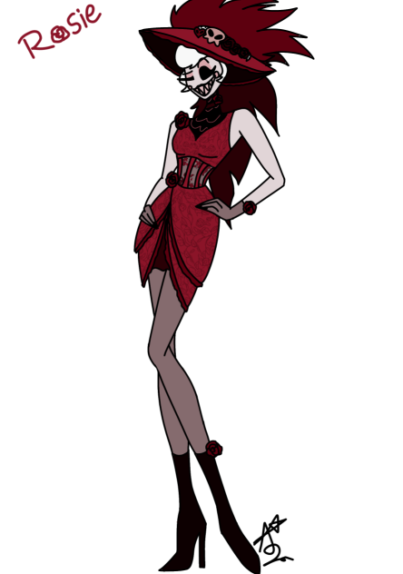 Rosie in a new outfit