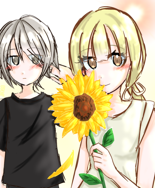ひまわりの花