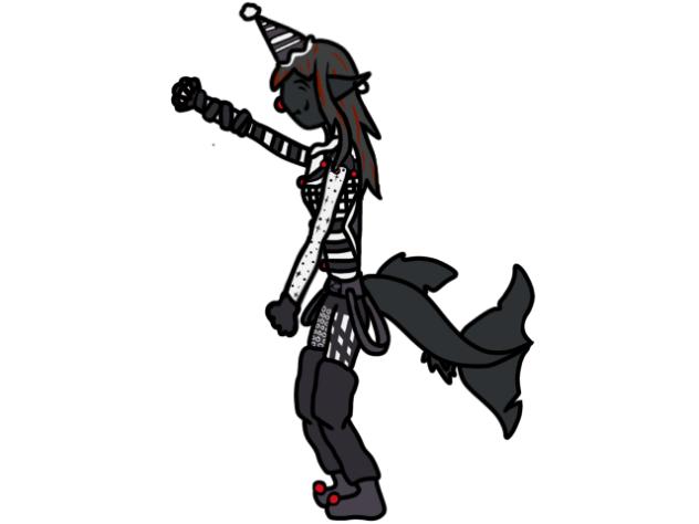 Goofy shark demon dancin’