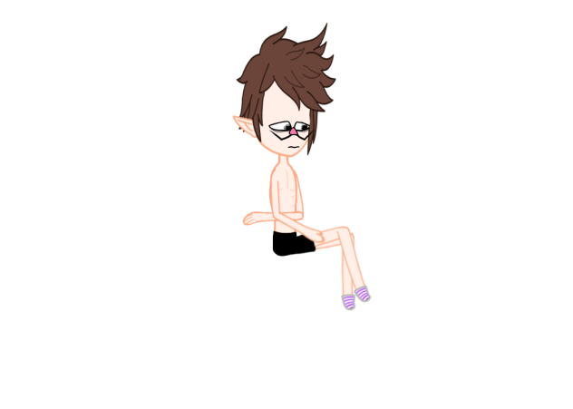 Half naked Waluigi