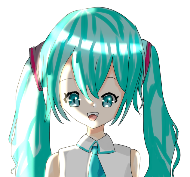 友達が描いた初音ミク