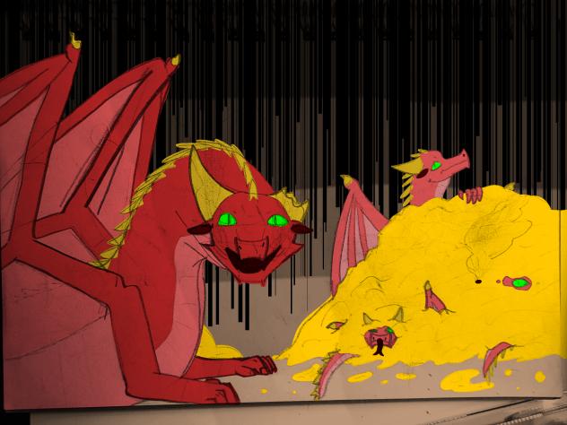 Dragon, dragon, dragon, and dragon