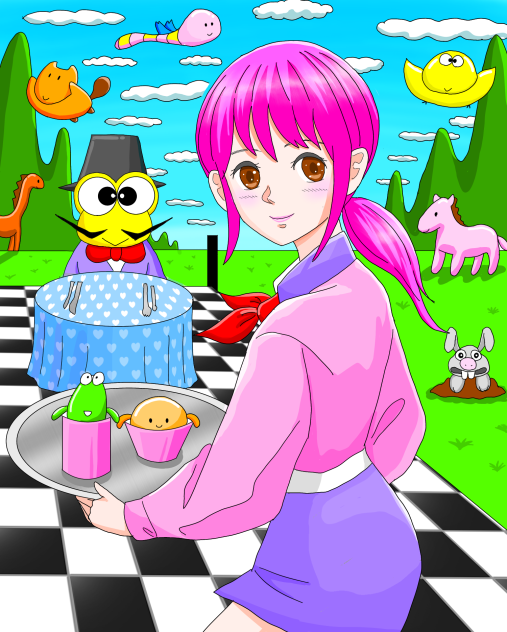 An outdoor restaurant in wonderland