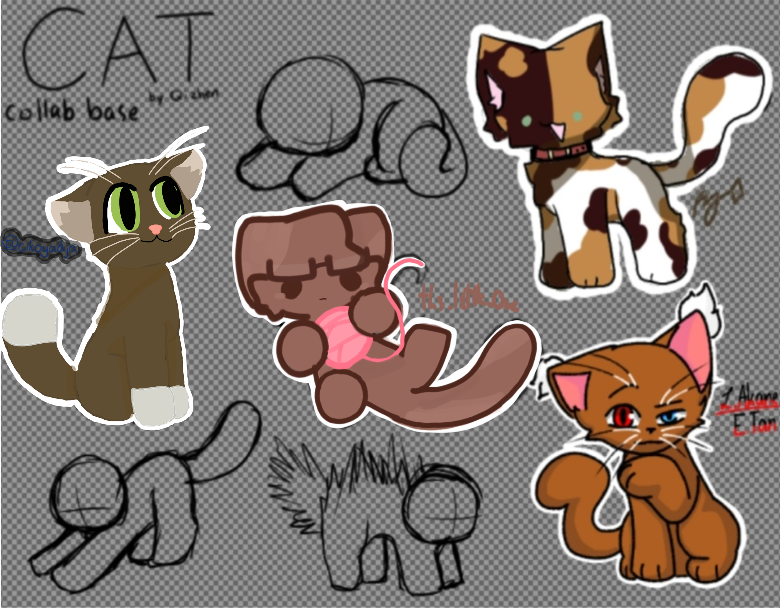 joinning cute cat collab - ibisPaint