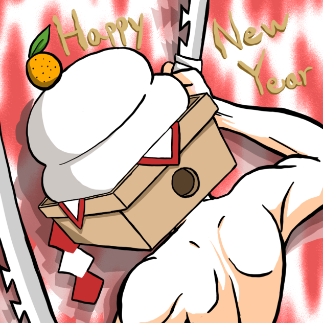 鬼滅の刃 被りものを間違えた伊之助くん（お正月Ver.)