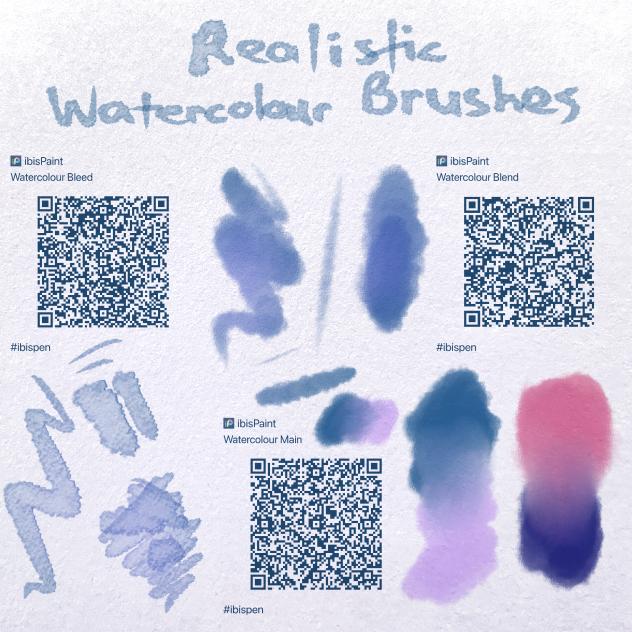 Realistic Watercolour Brushes