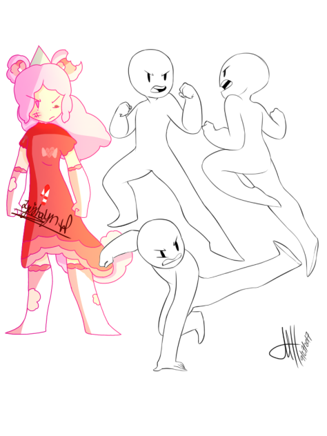 Fighting pose collaboration