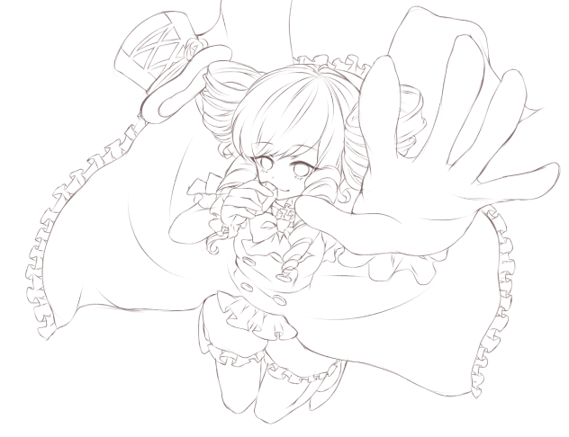 (今宵は貴方を)線画