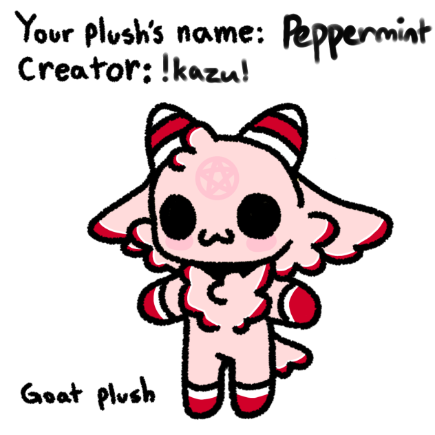 my goat plush hehe