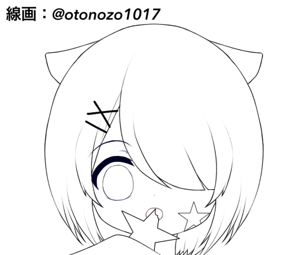 バク 線画