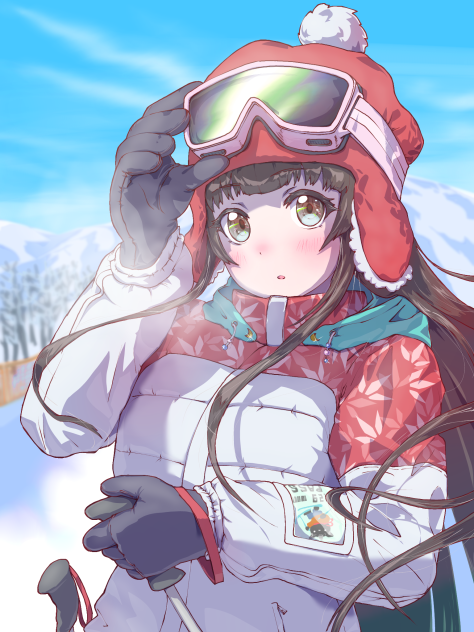 スキーウェア巫女