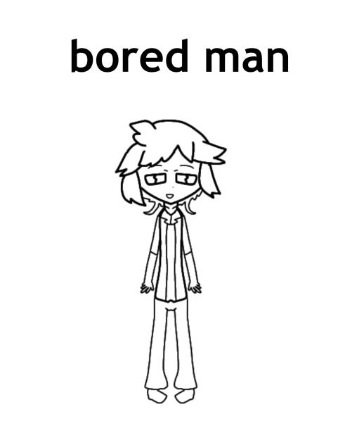 bored man