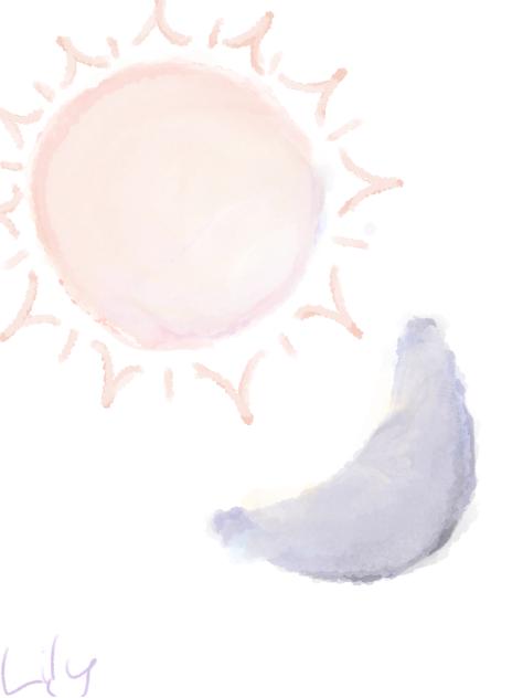 Sun and moon - ibisPaint
