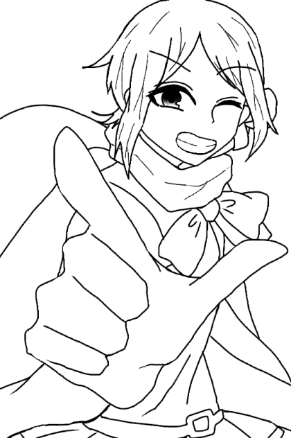 エルナちゃん(色塗りなし)