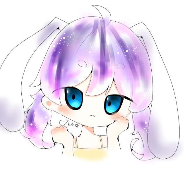 まままるちゃんの線画塗ったよー！