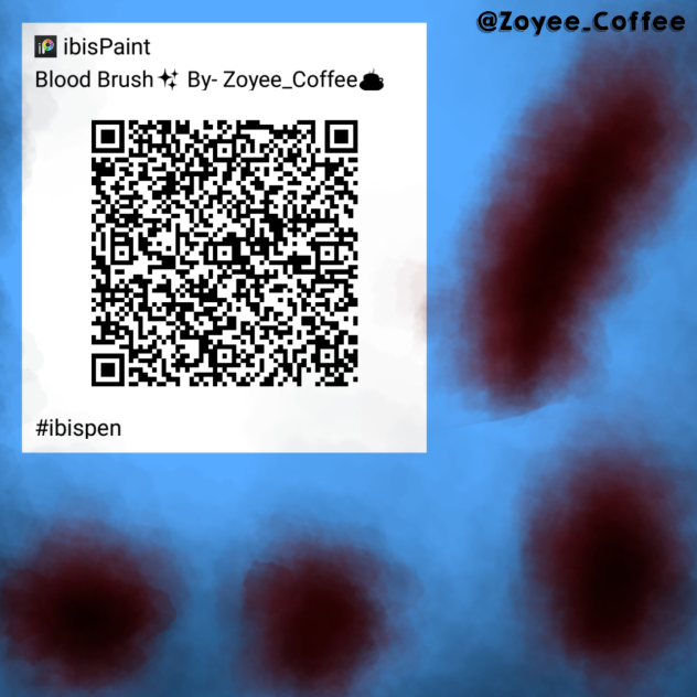 Blood Brush QR code\(^o^)／ IbisPen ibisPaint
