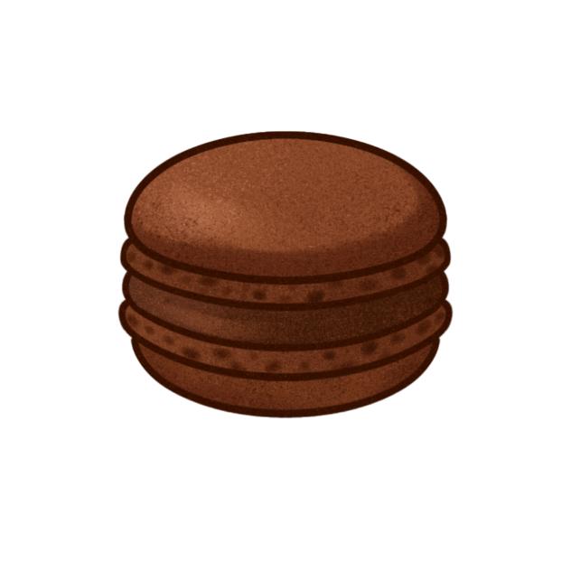 Chocolate Macaron sticker