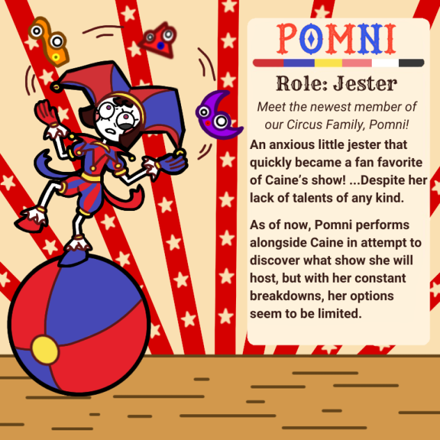 Pomni AU Character Card