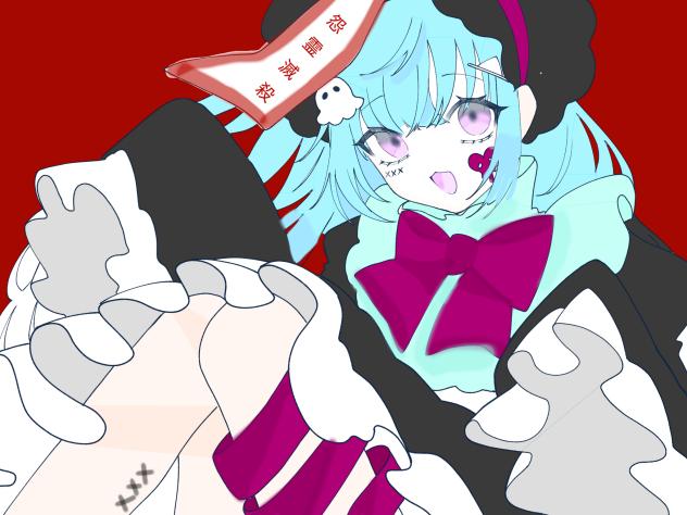 キョンシーちゃんの線画