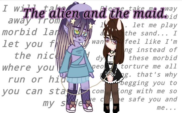 the alien and the maid. - ibisPaint