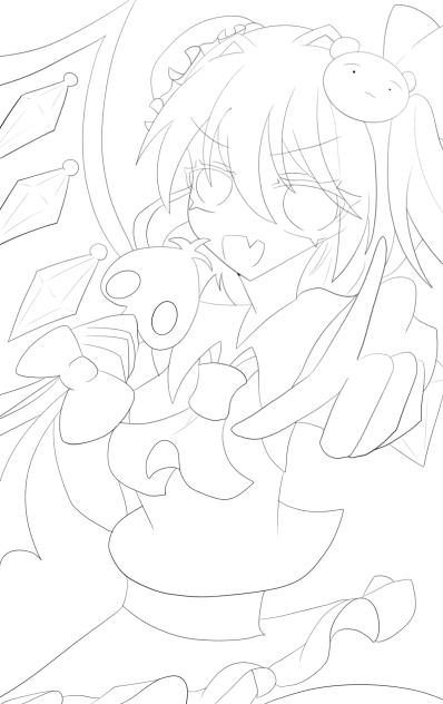 あなたのフランドール！　線画！