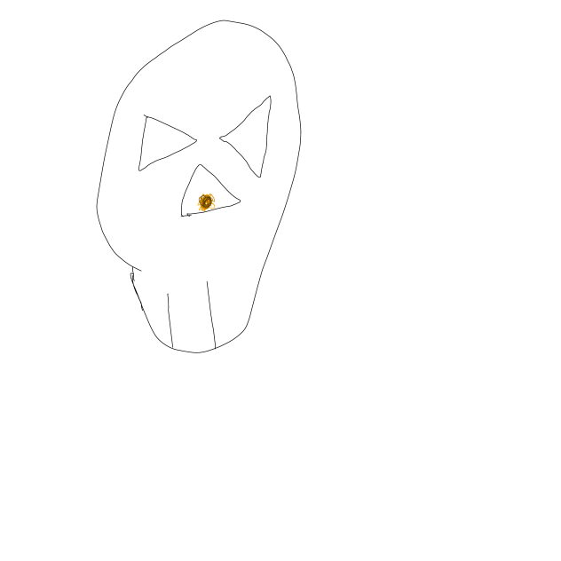 The skeleton with a souls in the nose