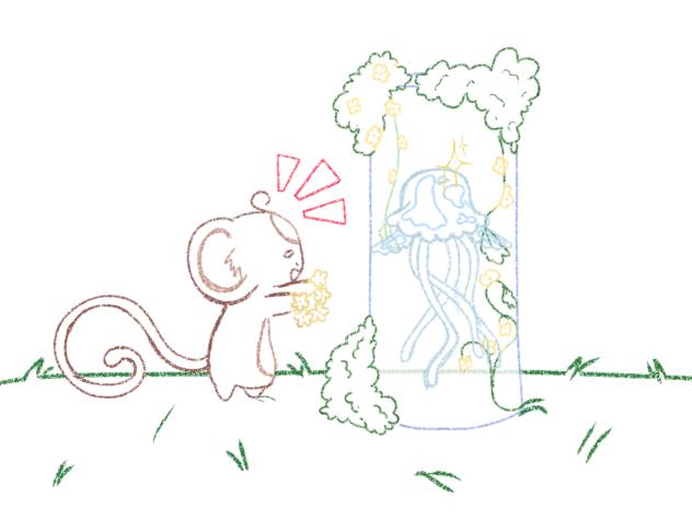 Magical monkey & angel jelly