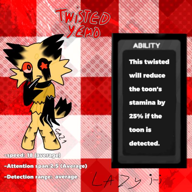 new my oc twisted in dandy's world✨