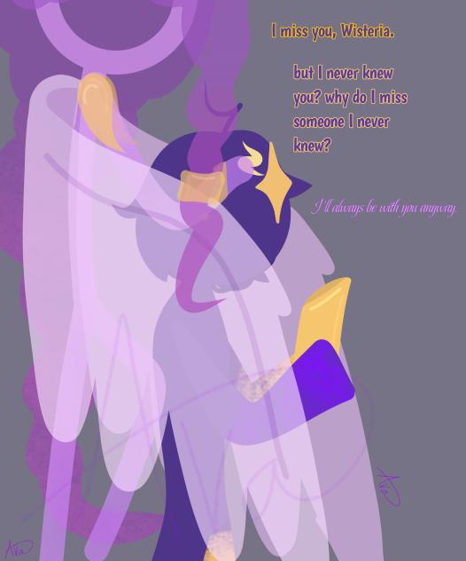Artfight attack - Violet and Wisteria