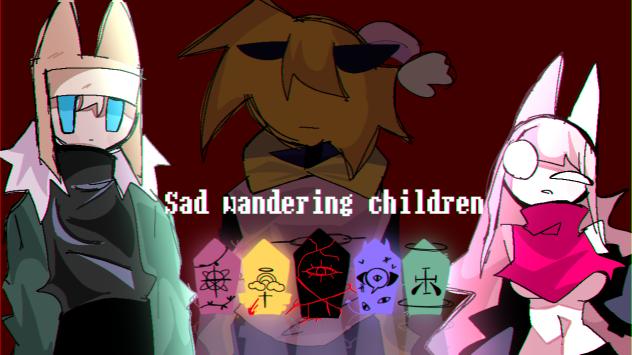 Sad Handering children