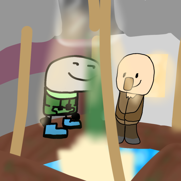 Underground farm with Farmer Vil (old)