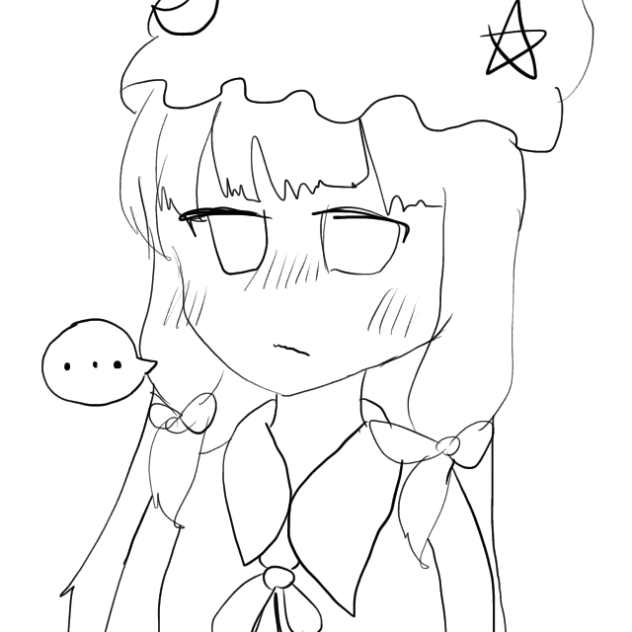 ちゅってしてるパチュリー