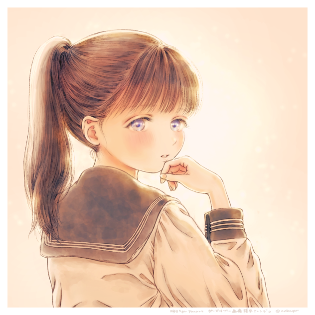 逆光の明日ちゃん。