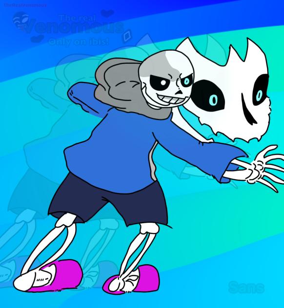 Sans! 🩵💙🖤🩶🤍