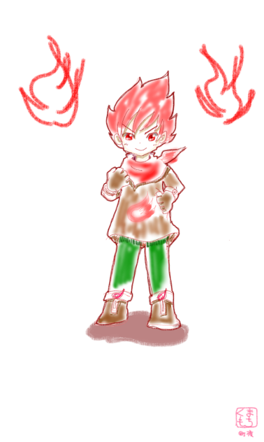 戦隊モノの赤っぽいキャラ