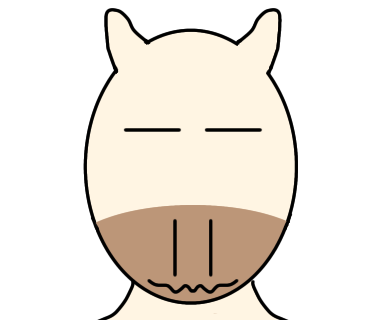 はじめてウマのイラストを描きました