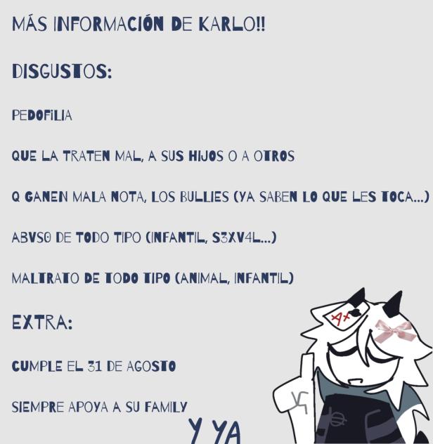 Más información de Karlo (pt 2)