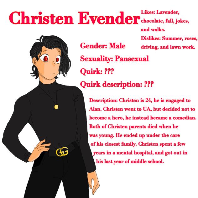 MHA oc Christen Evender