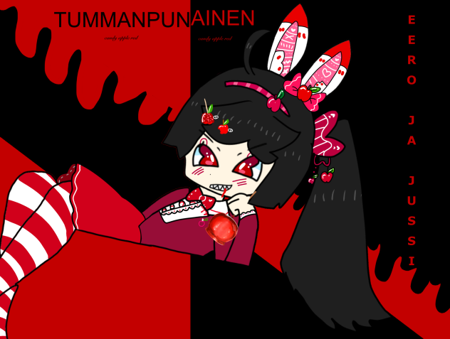 Tummanpunainen 🍎🍭~