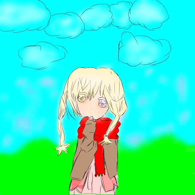 Blonde girl aka ブロンドの女の子 using ggl trans