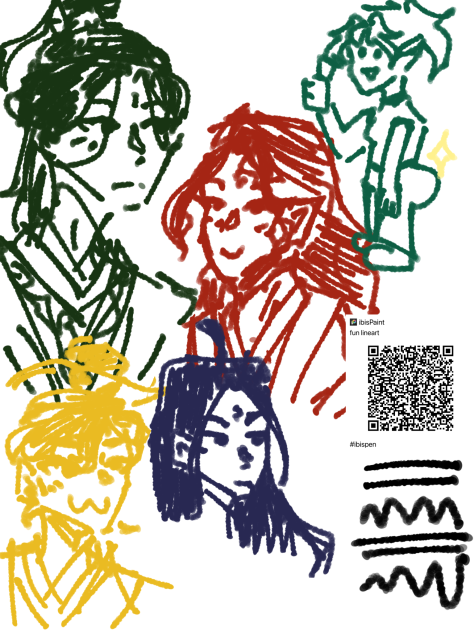 Fun brush for little guy lineart